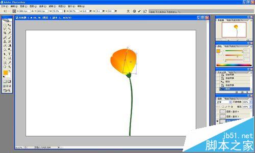 ps怎么做花开的动画?ps画花朵展开gif动图的教程17