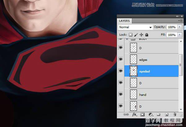 Photoshop鼠绘制作新版超人钢铁侠75