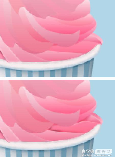 Photoshop制作一个美味的粉色冰淇淋图标教程49