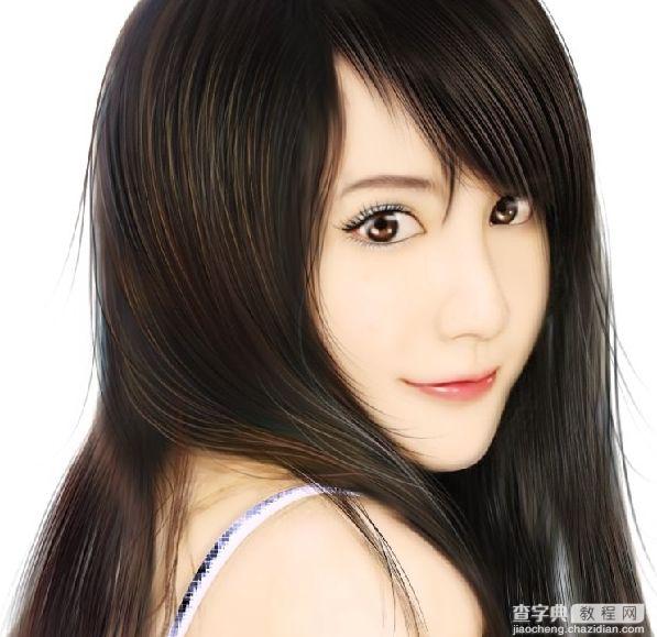 如何使用PS转手绘：为美女照片制作手绘效果图文详细教程71