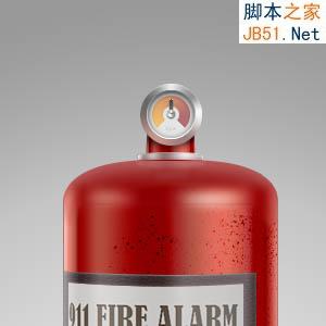 Photoshop鼠绘制作非常逼真的灭火器17