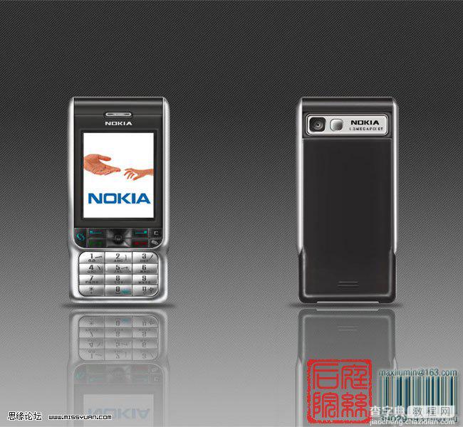 photoshop 鼠绘诺基亚3230手机1