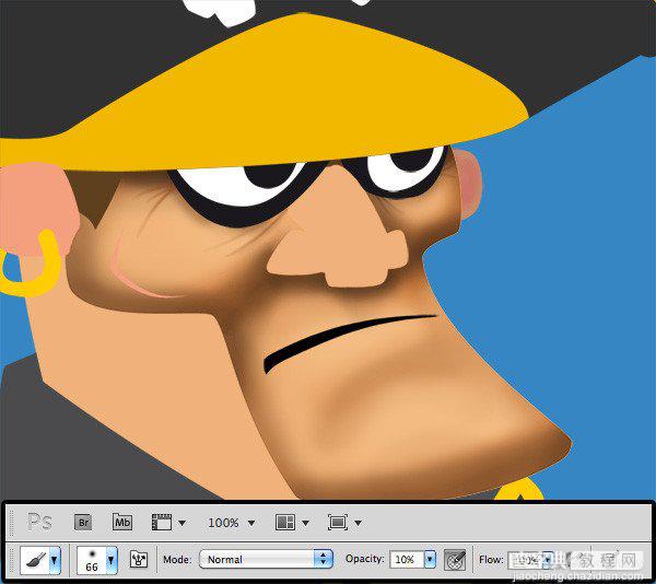 Photoshop鼠绘制出海盗角色效果12