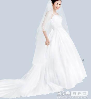 photoshop 鼠绘漂亮的身着白色婚纱的新娘33