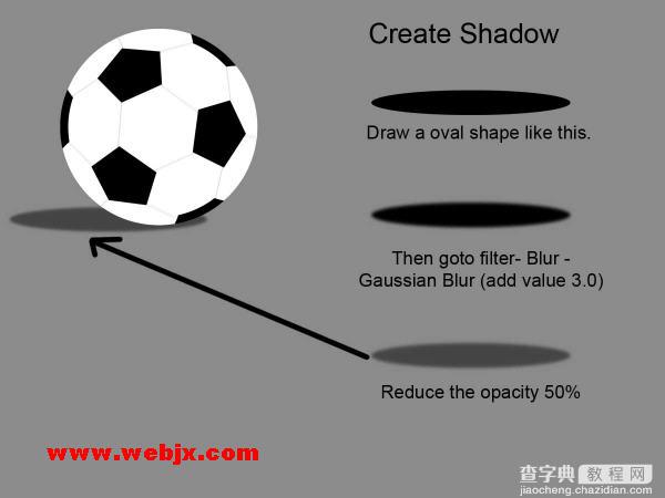 Photoshop简单绘制真实质感足球14