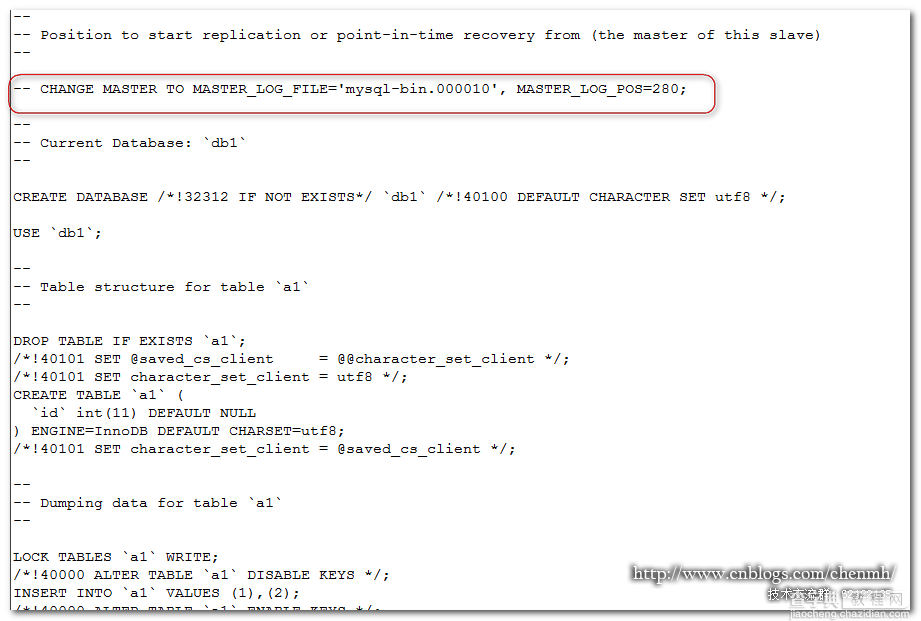 MySQL数据库使用mysqldump导出数据详解6