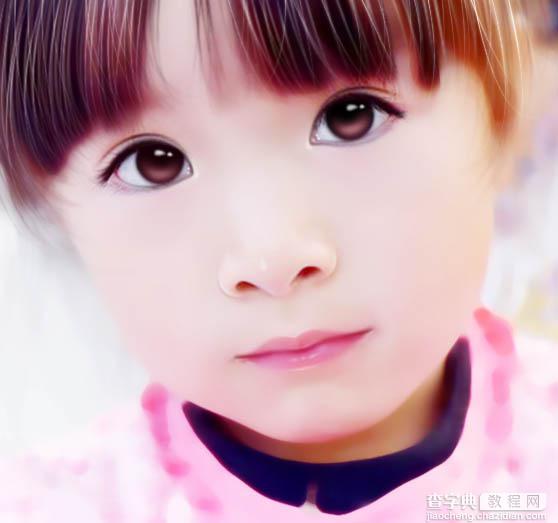 Photoshop将超萌儿童照片转为可爱的仿手绘效果54