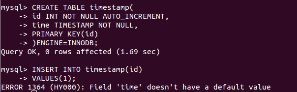 MySQL 5.6 中 TIMESTAMP有那些变化4