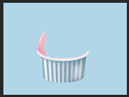 Photoshop制作一个美味的粉色冰淇淋图标教程39