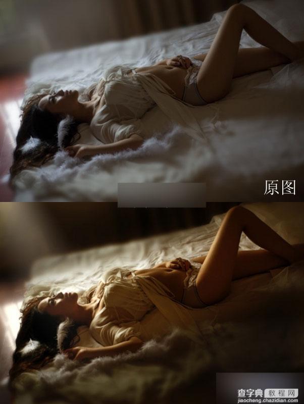 PS打造唯美的暗调美女私房照片2