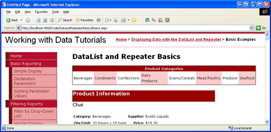 在ASP.NET 2.0中操作数据之二十九：用DataList和Repeater来显示数据18