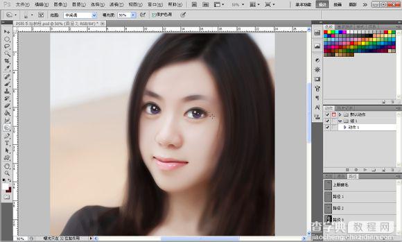 Photoshop将素颜手机人像转为水润的仿手绘效果142