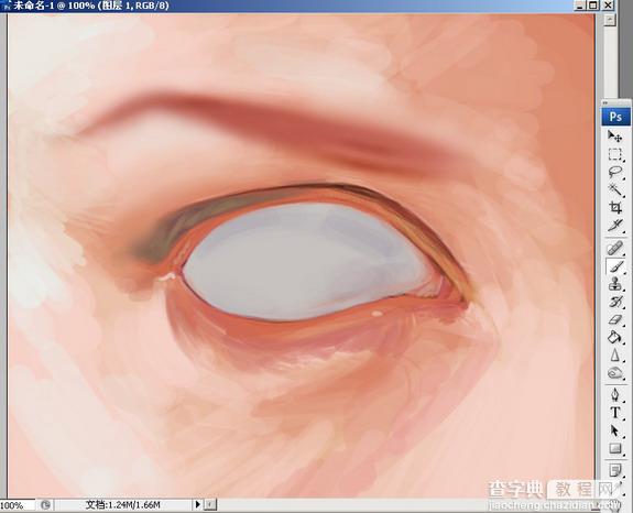 Photoshop结合数位板绘制逼真的眼睛教程4