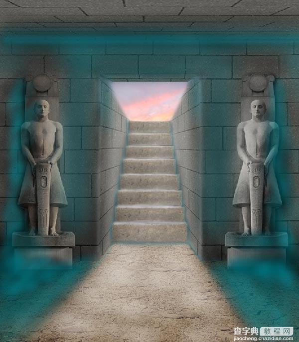 教你用PS合成5000年前古老神秘的埃及古墓21