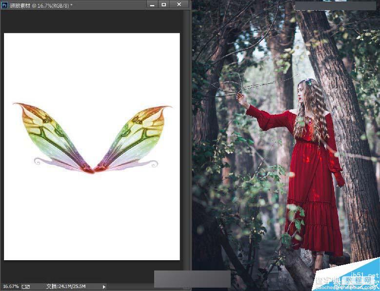 Photoshop调出唯美的森林人像童话梦境效果12