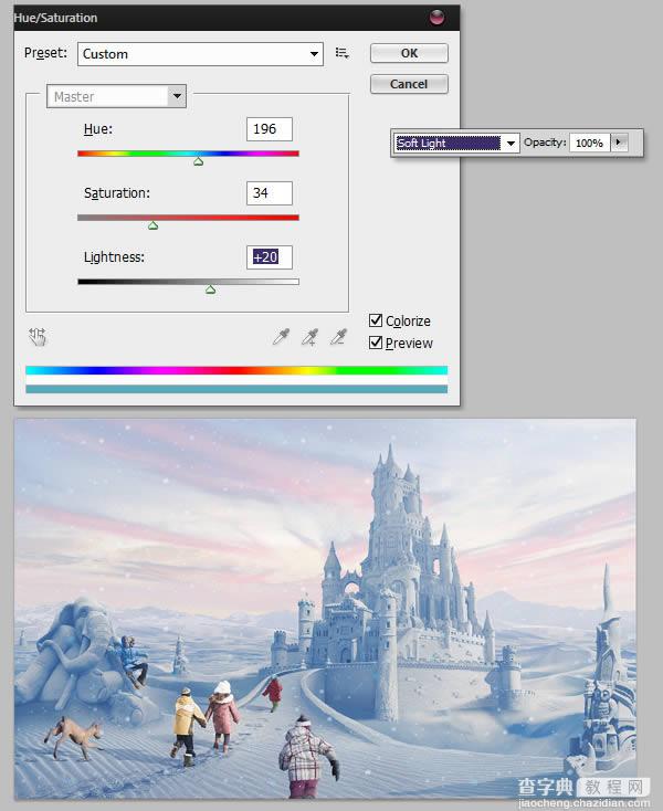 photoshop将荒漠场景打造出迪士尼风格的雪景图91