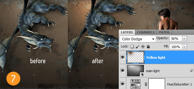 PhotoShop合成制作出一张立体的龙幻想风格壁纸教程8