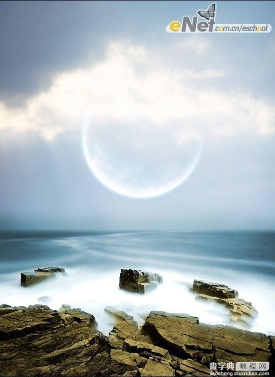 Photoshop照片合成：梦幻海岸之光11