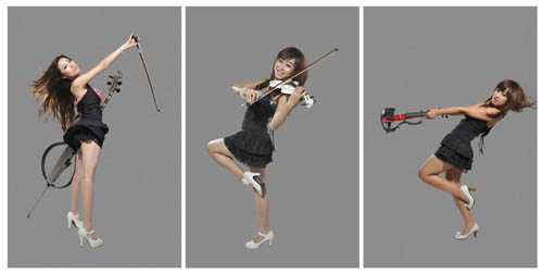 PS合成性感女神在水上演奏小提琴的动感照片教程5