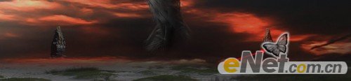 Photoshop设计制作邪恶玄幻美女冲出水面的场景35