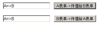 JavaScript实现同一页面内两个表单互相传值的方法1