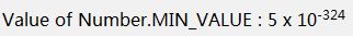 JavaScript中Number.MIN_VALUE属性的使用示例2