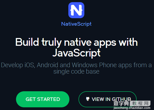 JavaScript跨平台的开源框架NativeScript1