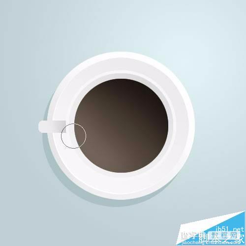 photoshop怎么绘制一个白色的装有咖啡杯子?10