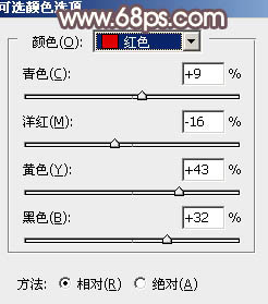 Photoshop将树林人物图片打造出唯美的秋季红褐色22