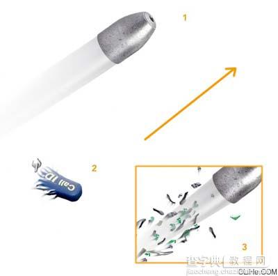 用photoshop 合成子弹穿透物体的瞬间45