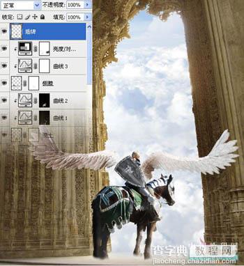 photoshop 合成梦幻的天使骑士20