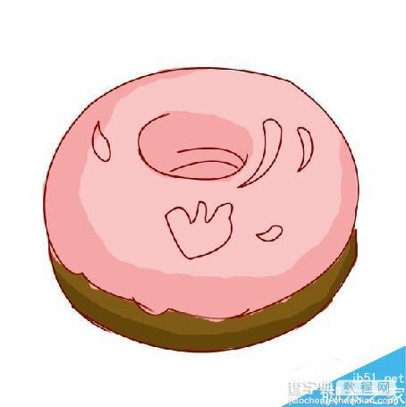 用Photoshop绘制萌萌哒的草莓甜甜圈4
