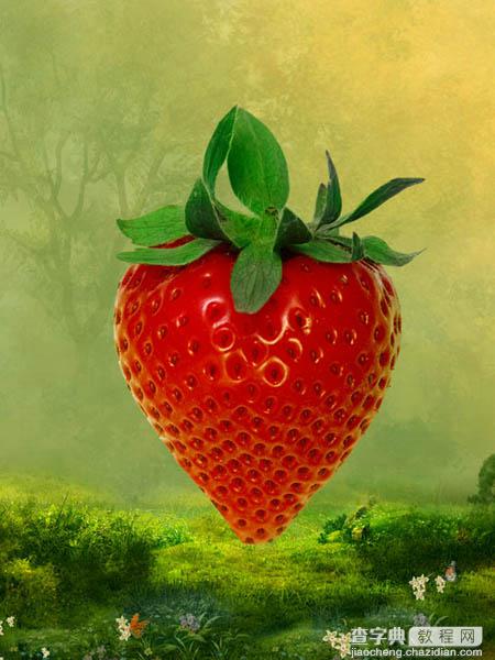 photoshop合成制作出非常可爱的红色草莓小房子6
