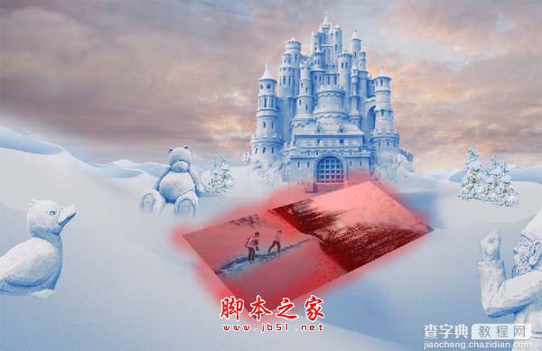 photoshop合成制作漂亮的雪景卡通乐园61