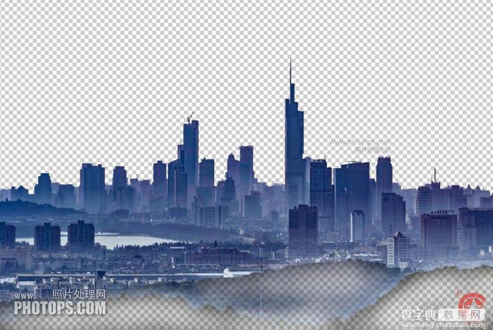 Photoshop将雾霾城市图片调制出高清风景大片6