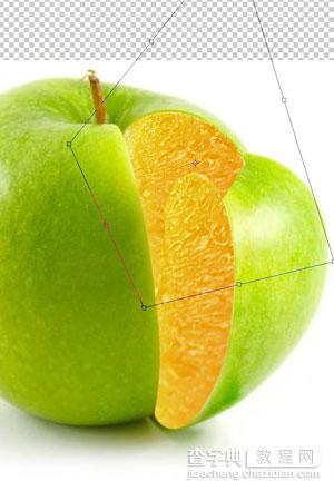 PS合成有创意的橙子和苹果结合图片10
