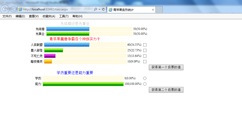 jquery实现动静态条形统计图1