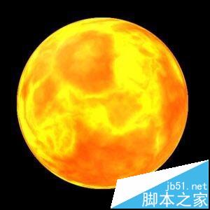 ps怎么绘制一轮激情燃烧中的一个火红的太阳?7