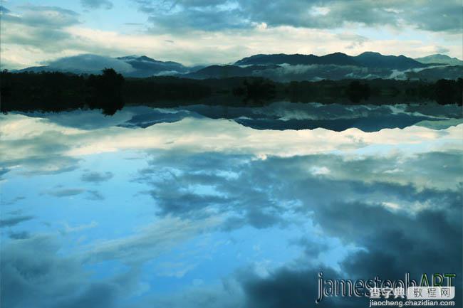 photoshop 合成壮观秀丽的湖天一色5