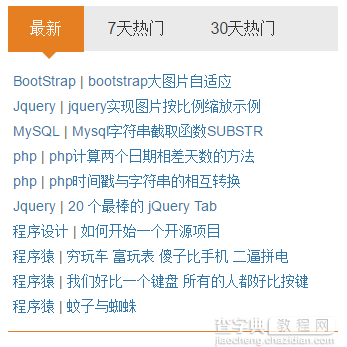 针对BootStrap中tabs控件的美化和完善(推荐)1