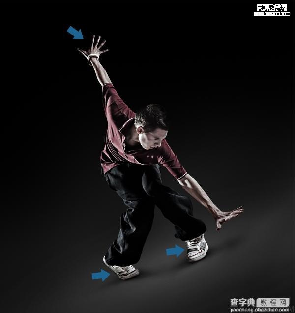 photoshop 迷人光线环绕的动感男生街舞海报9