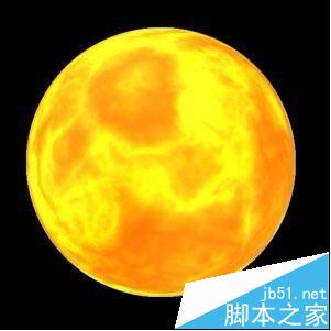 ps怎么绘制一轮激情燃烧中的一个火红的太阳?6