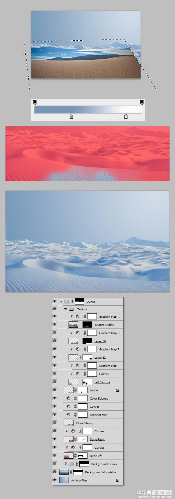 photoshop将荒漠场景打造出迪士尼风格的雪景图27