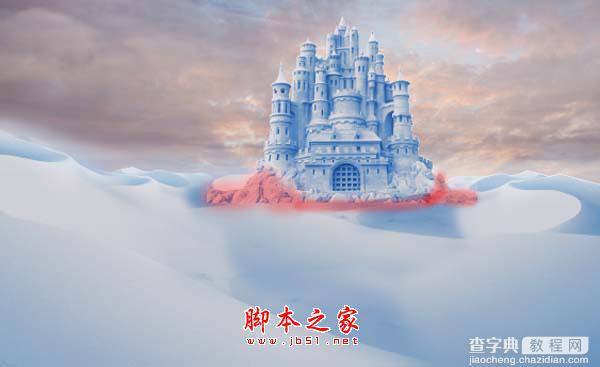 photoshop合成制作漂亮的雪景卡通乐园36