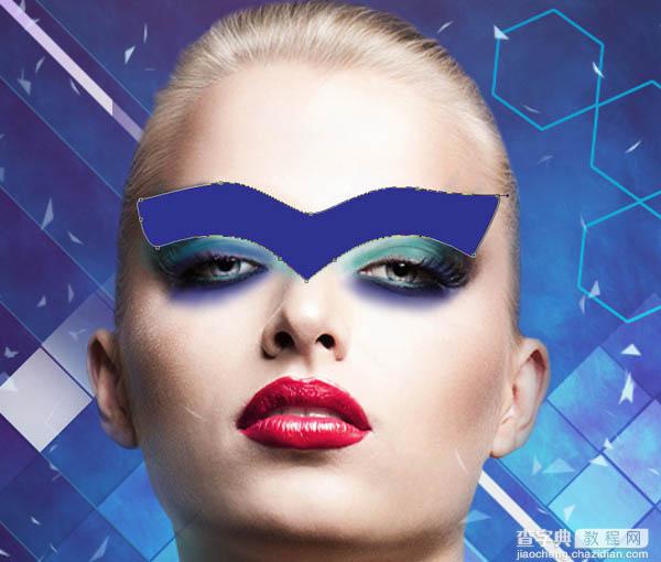 Photoshop设计打造绚丽的蓝色潮装人物海报110
