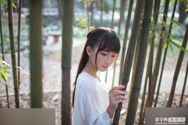 不用插件 用PS调出仙气清新的外景照片3