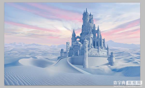photoshop将荒漠场景打造出迪士尼风格的雪景图55