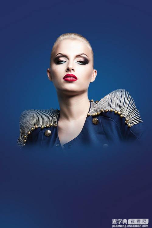 Photoshop设计打造绚丽的蓝色潮装人物海报9