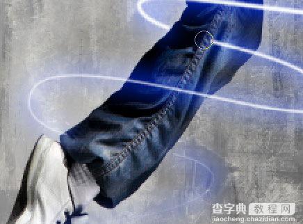 photoshop 路径和滤镜给人物全身加上发光效果7