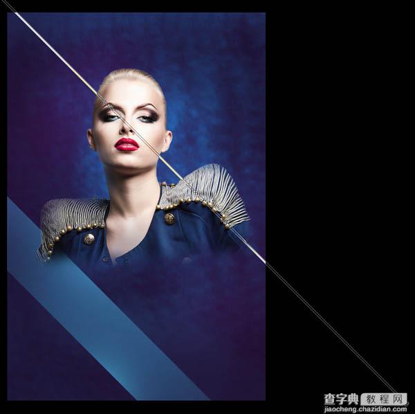 Photoshop设计打造绚丽的蓝色潮装人物海报24